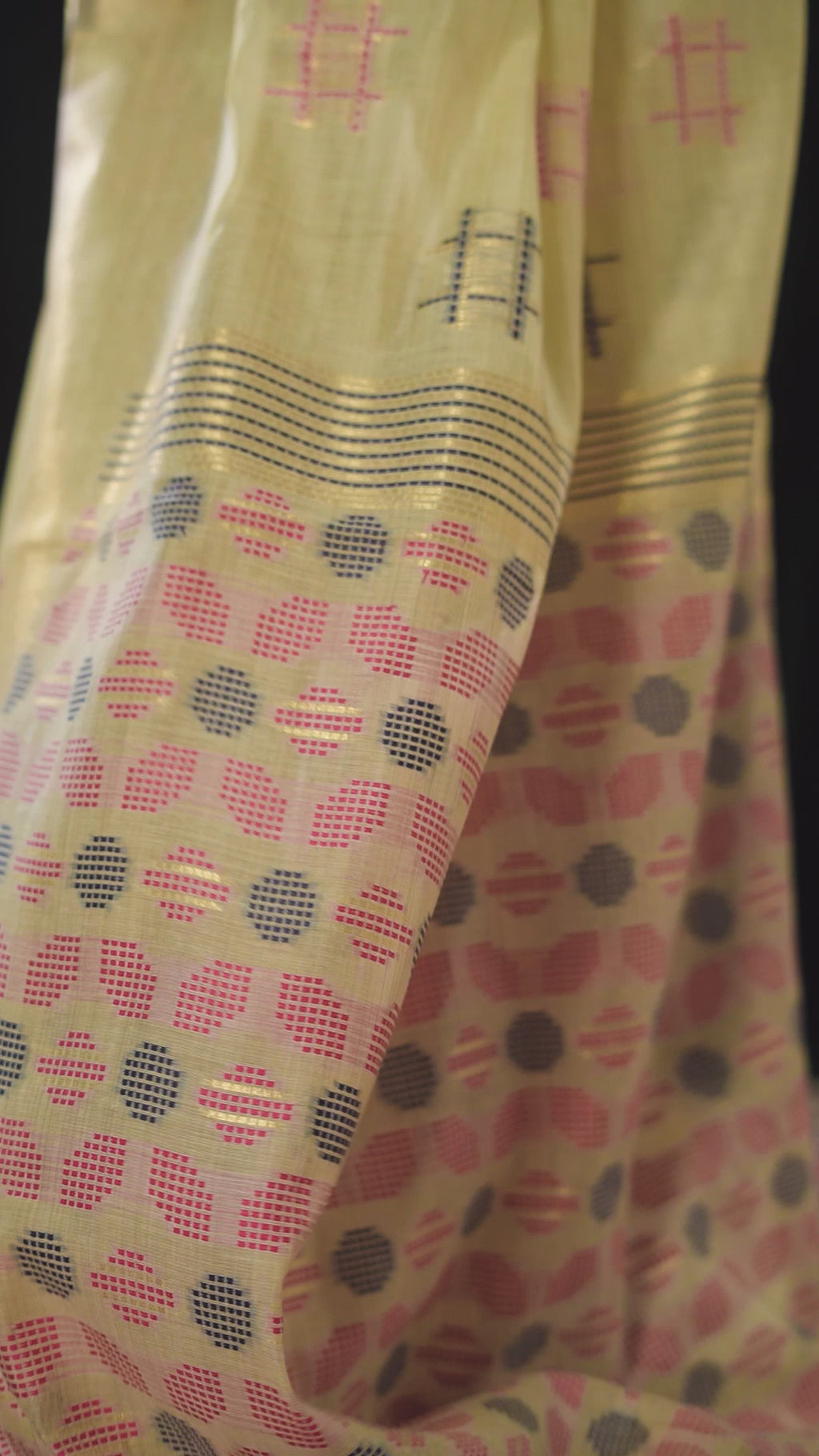 Kiran Saree - Vanilla Gold