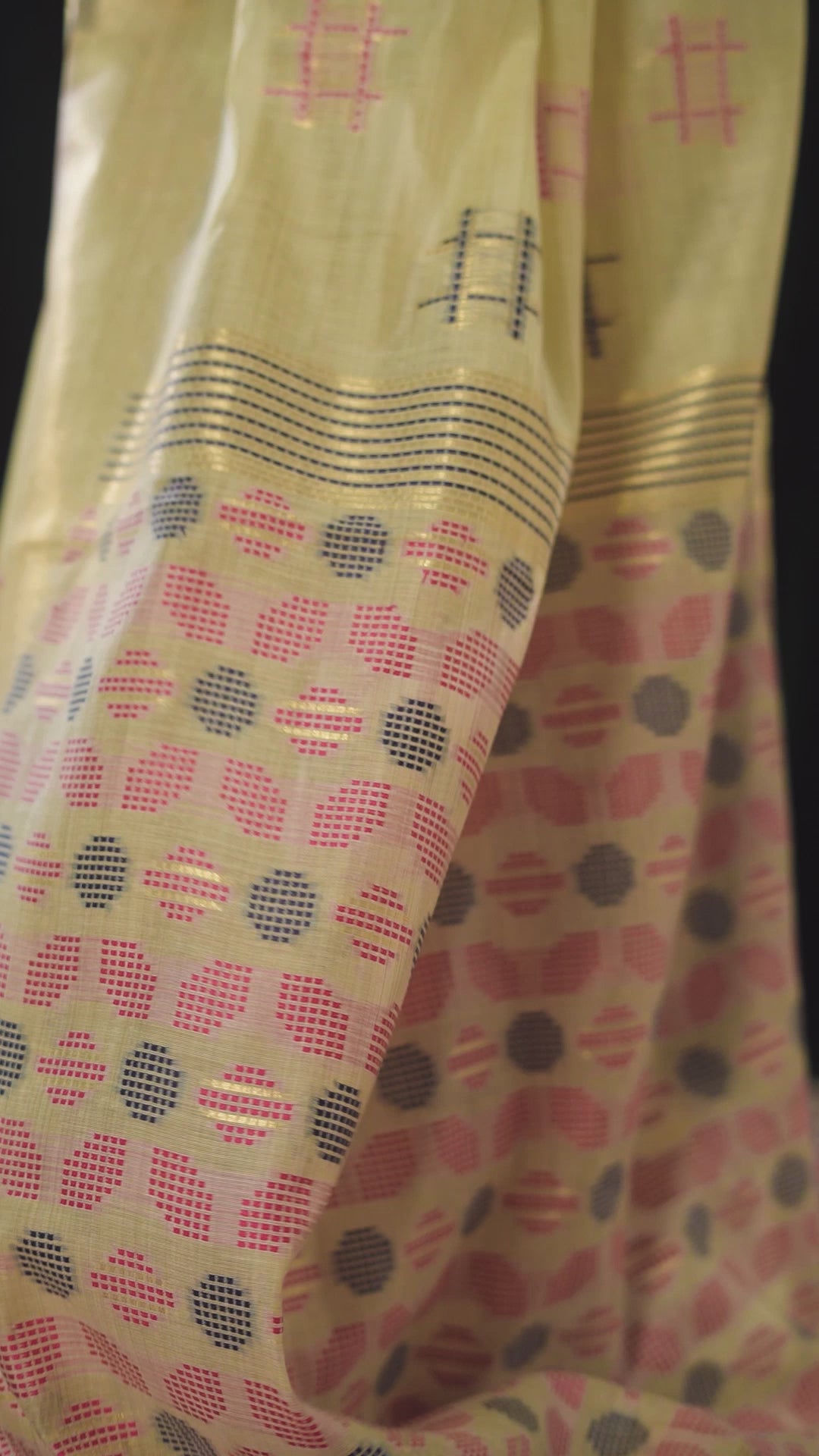 Kiran Saree - Vanilla Gold