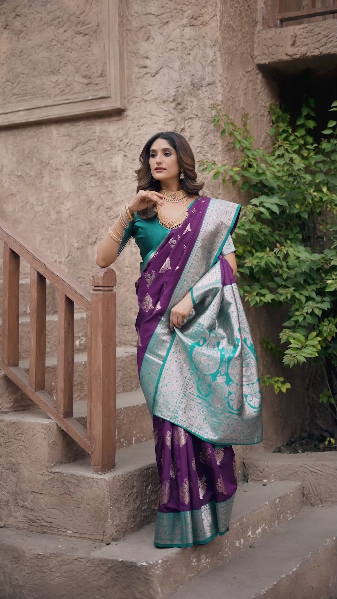Ruhaani Saree - Royal Violet