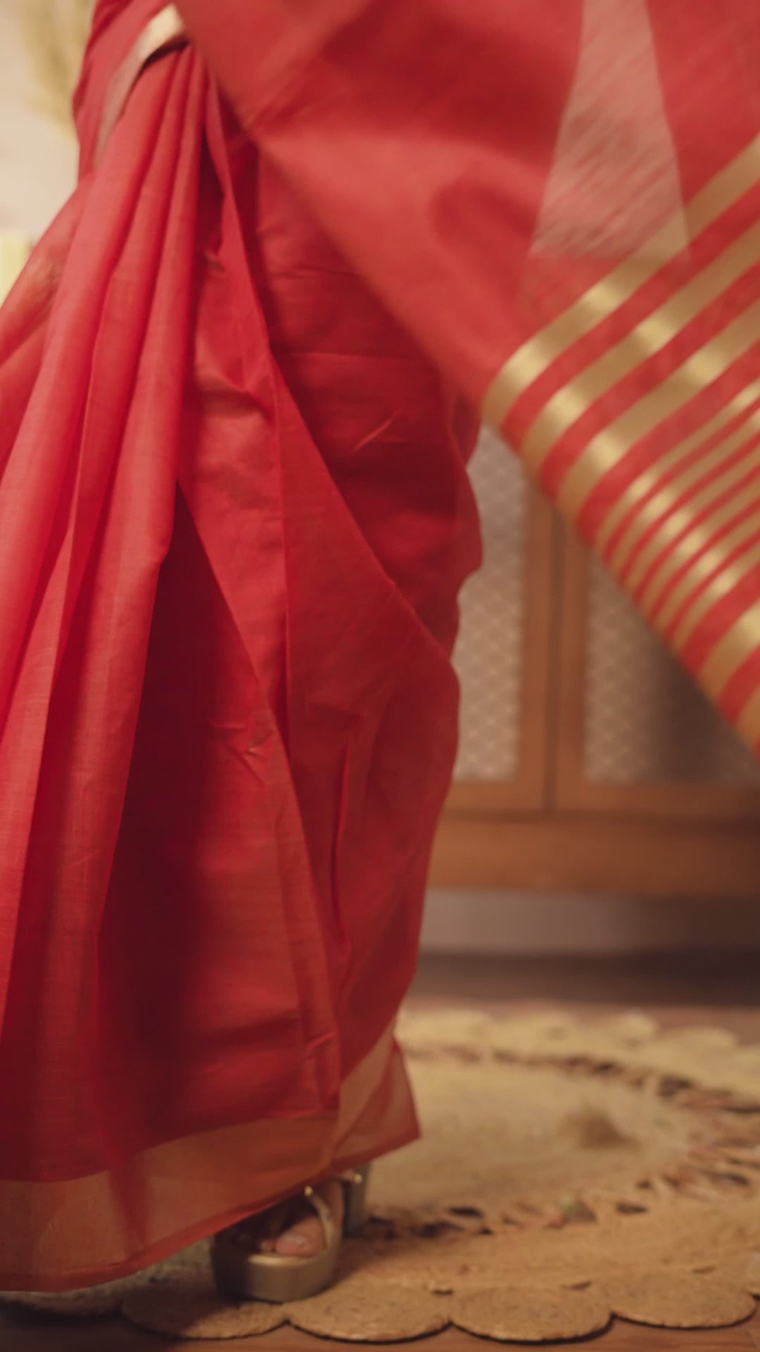 Vaibhavi Saree - Ruby Red