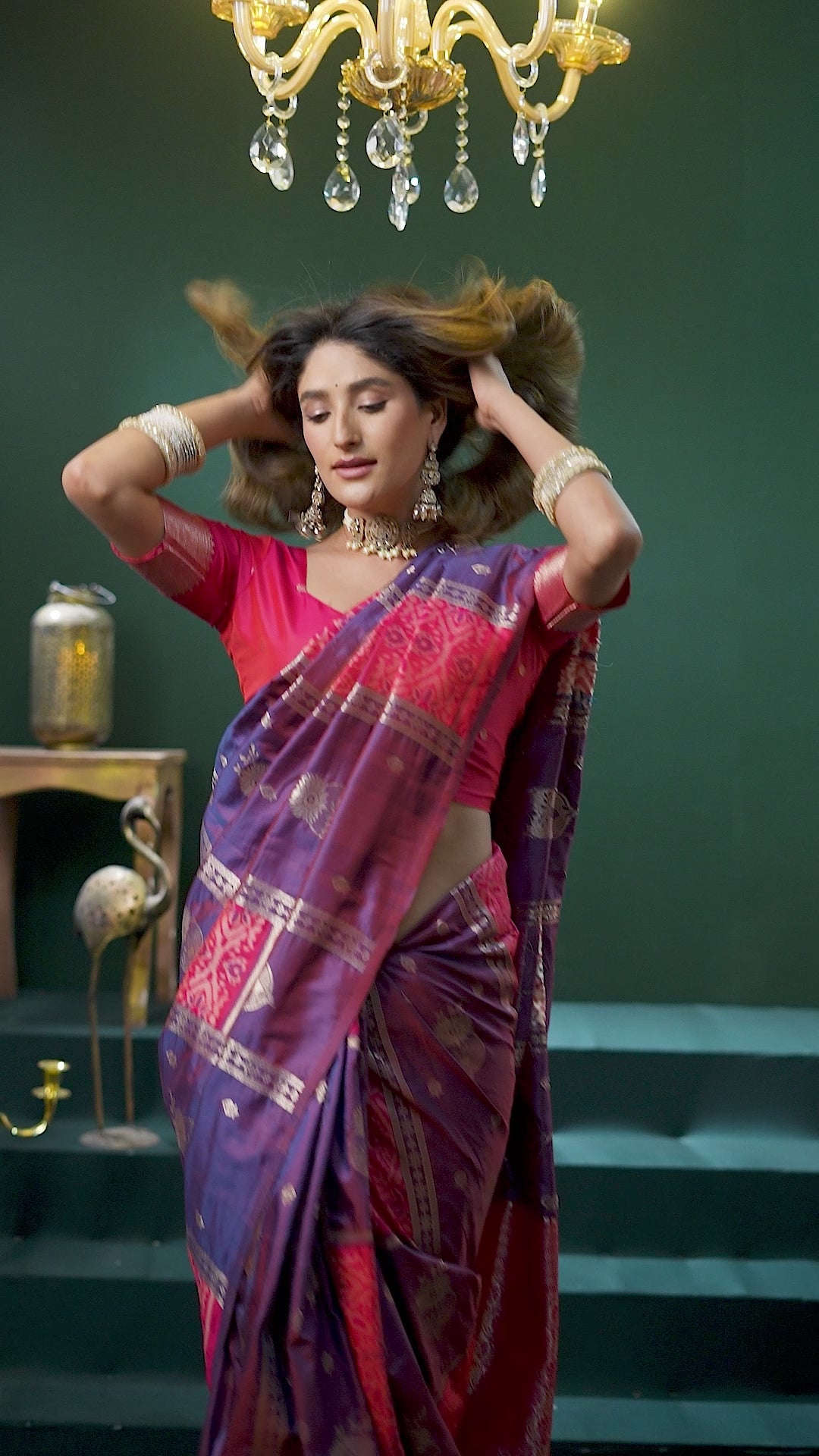 Raagini Saree - Orchid Violet