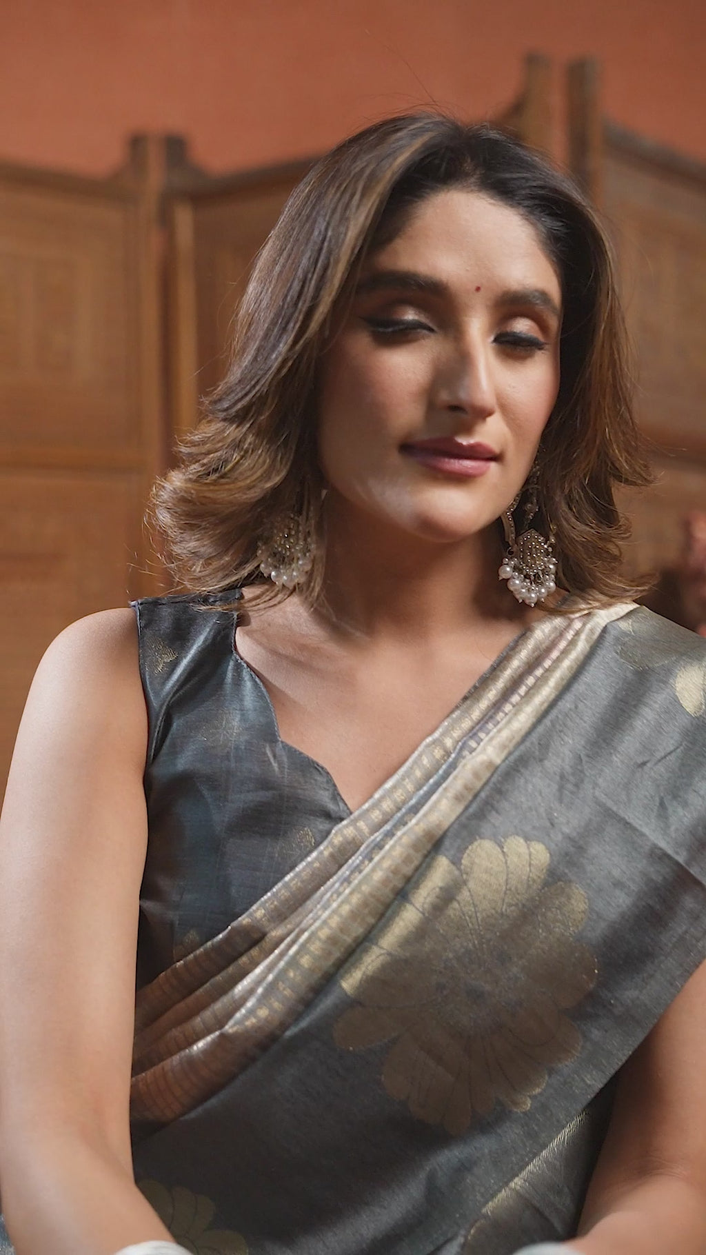 Sitara Saree - Muted Teal